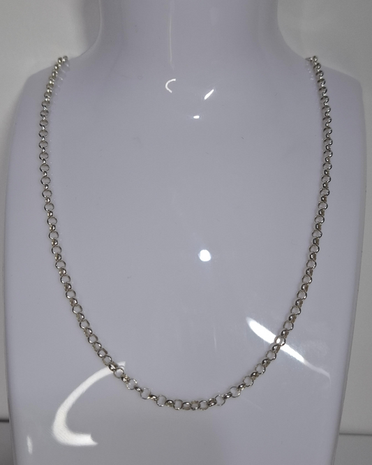 Cadena de plata 925 mini rolon 45cm