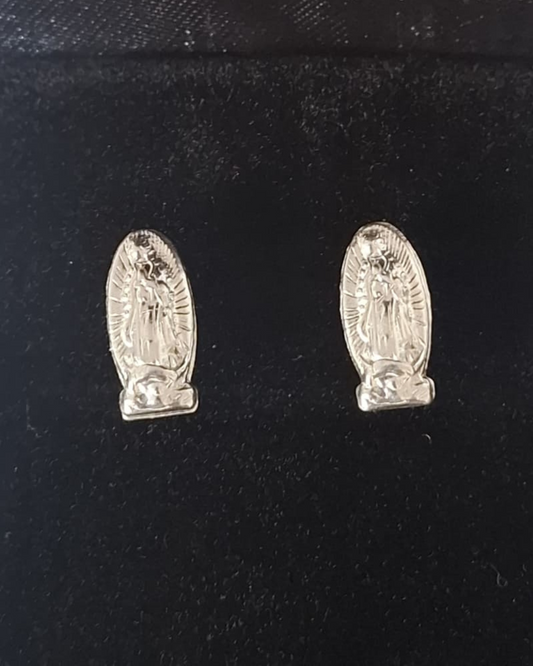 Topos  de plata 925 Virgen de Guadalupe broche mariposa