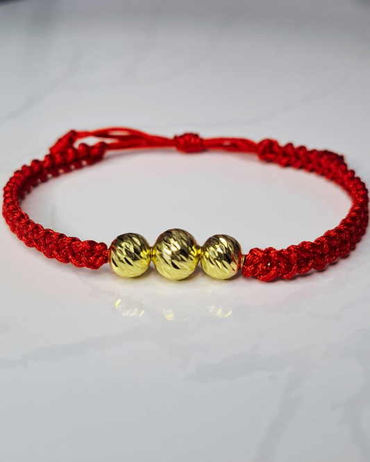 Pulsera tejida 0.96 gramos oro 18k
