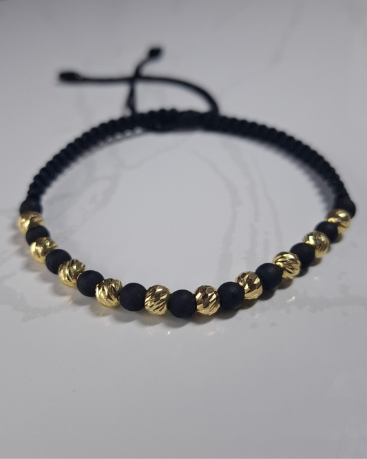 Pulsera tejida 1.25 gr oro 18k