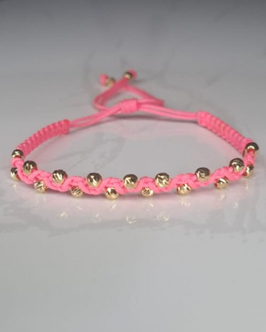 Pulsera tejida 1 gr oro 18k