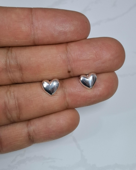 Topos corazón de plata 925